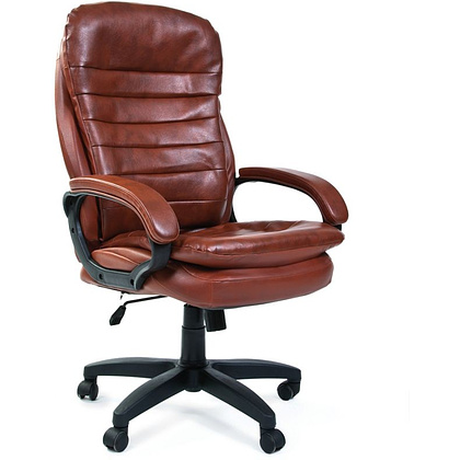 Кресло для руководителя "Chairman 795 LT", экокожа, пластик, коричневый