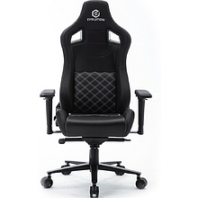 Кресло игровое Evolution Alfa, экокожа, металл, черный