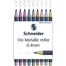 Набор ручек роллеров Schneider "Paint-It 050", 10 шт, ассорти металлик
