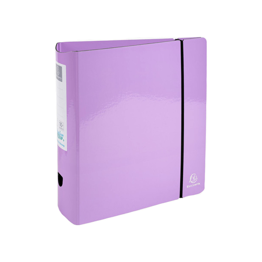 Папка-регистратор "Exacompta Aquarel", А4, 80 мм, ламинированный картон, фиолетовый