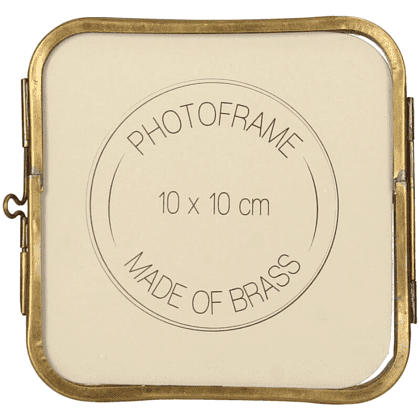 Фоторамка "KAL-7309", 10x10 см, латунь, золотой