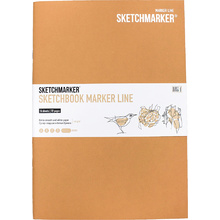 Скетчбук "Sketchmarker marker line", 17.6x25 см, 160 г/м2, 16 листов, коричневый