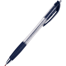 Ручка шариковая автоматическая "Voyager", 0.7 мм, прозрачный, стерж. синий