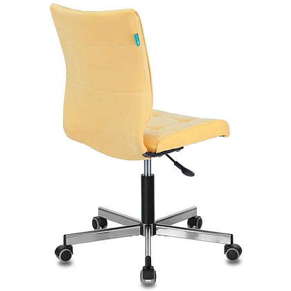 Кресло для персонала Бюрократ "СH-330M/VELV74", ткань, металл, желтый - 4