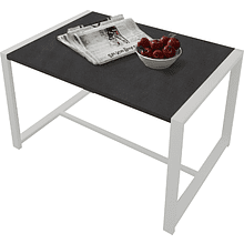 Стол журнальный ALLERD RION, белый муар, Металл Бруклин