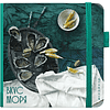 Скетчбук "Вкус моря", Алеся Скоробогатая, 12х12 см, 140 г/м2, 80 листов, изумрудный - 6