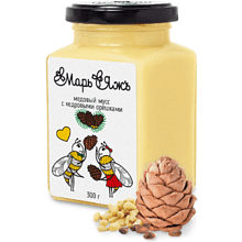 Медовый мусс "МарьЯжъ" с кедровыми орешками, 300 гр