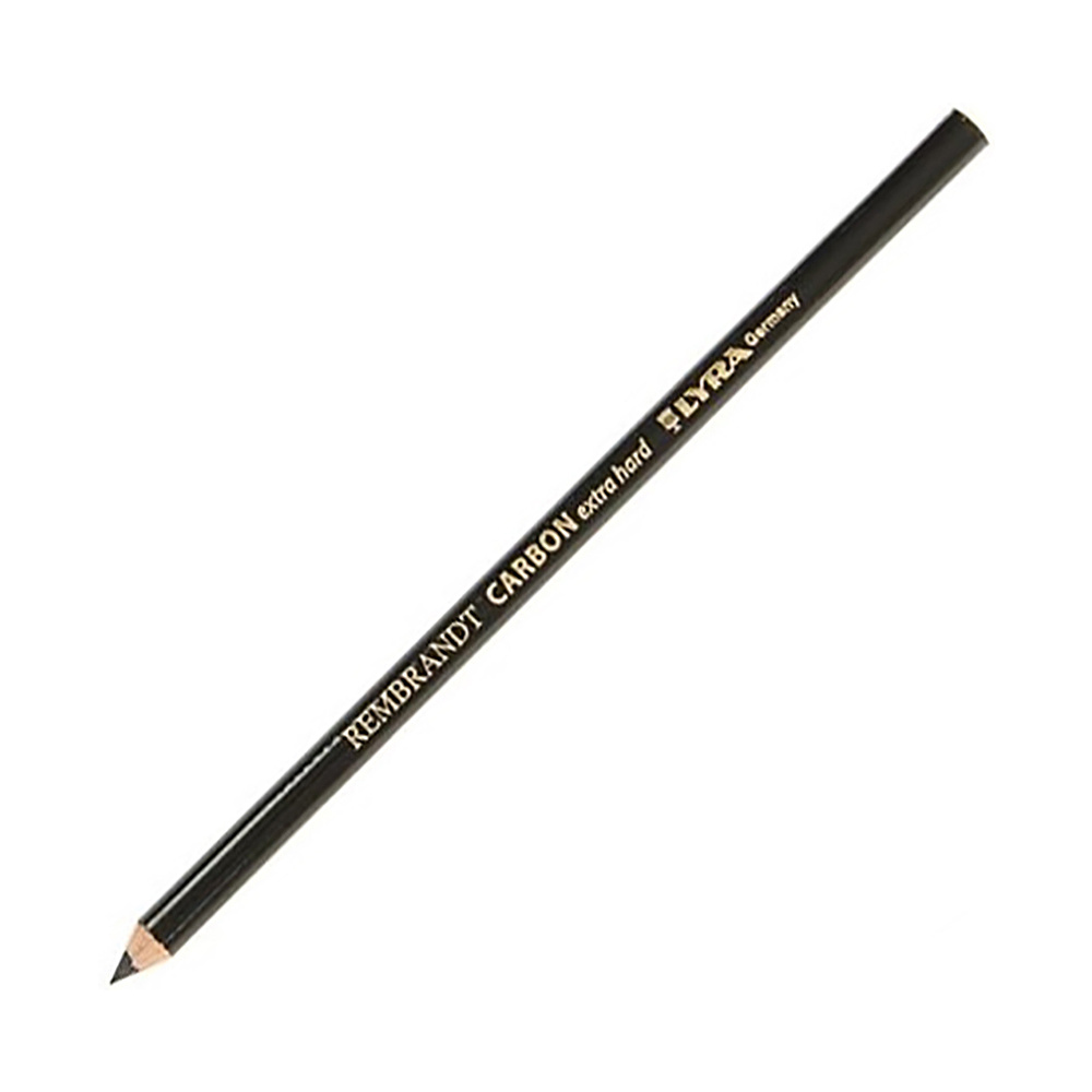 Уголь-карандаш "Rembrandt Carbon" обезжиренный, очень твердый, 3H, черный