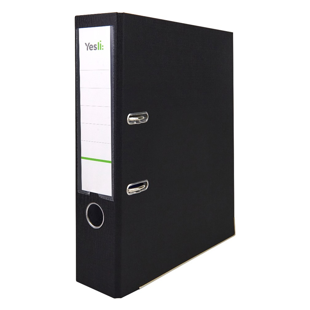 Папка-регистратор "Yesli:", А4, 75 мм, ПВХ Эко, черный