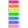 Закладки пластиковые "Neon Arrows", 12x44 мм, 7 цветовx20 шт., ассорти - 3