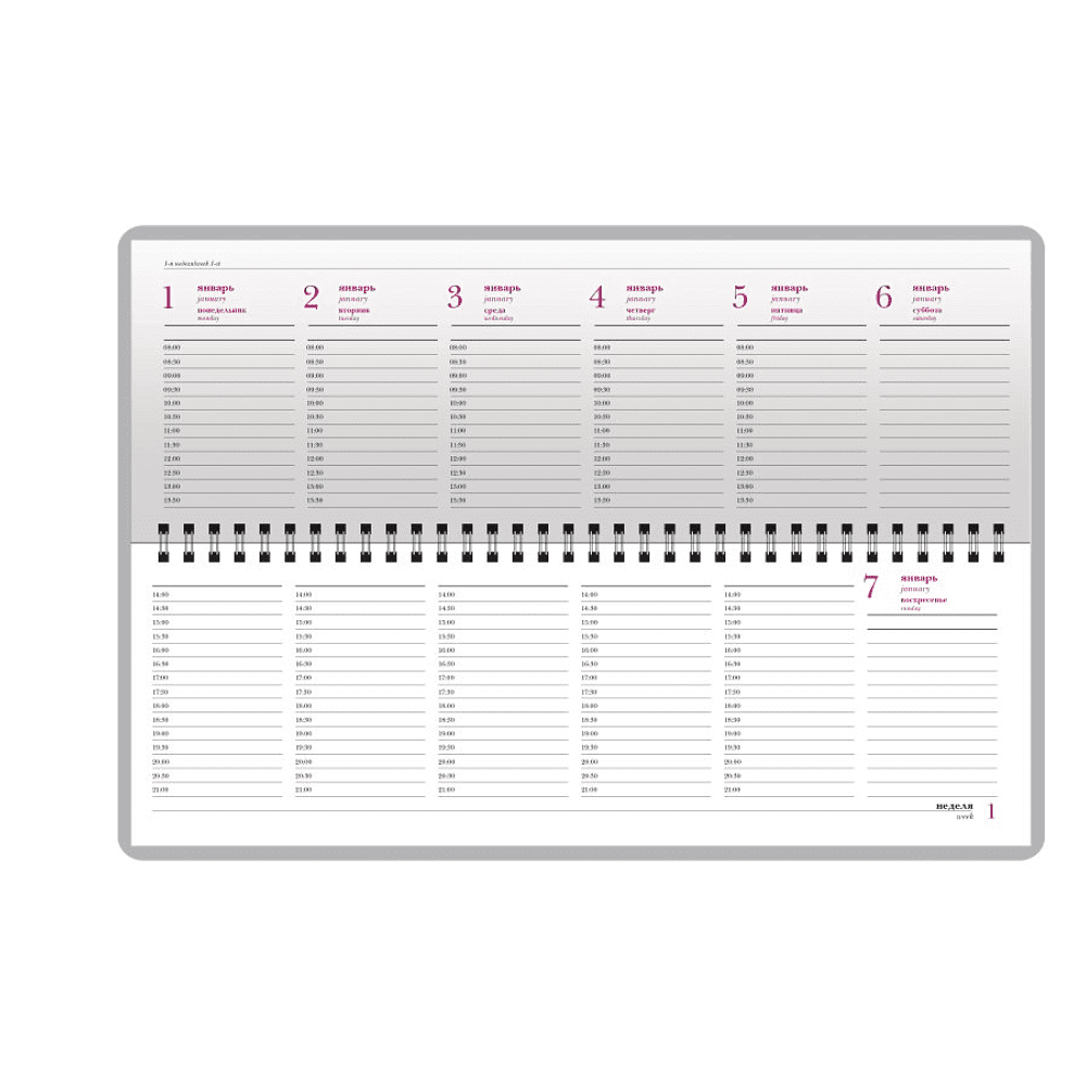 Еженедельник датированный "Sidney Nebraska" 2026, коричневый - 3