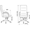 Кресло для руководителя Бюрократ T-9927SL, кожа, черный - 6