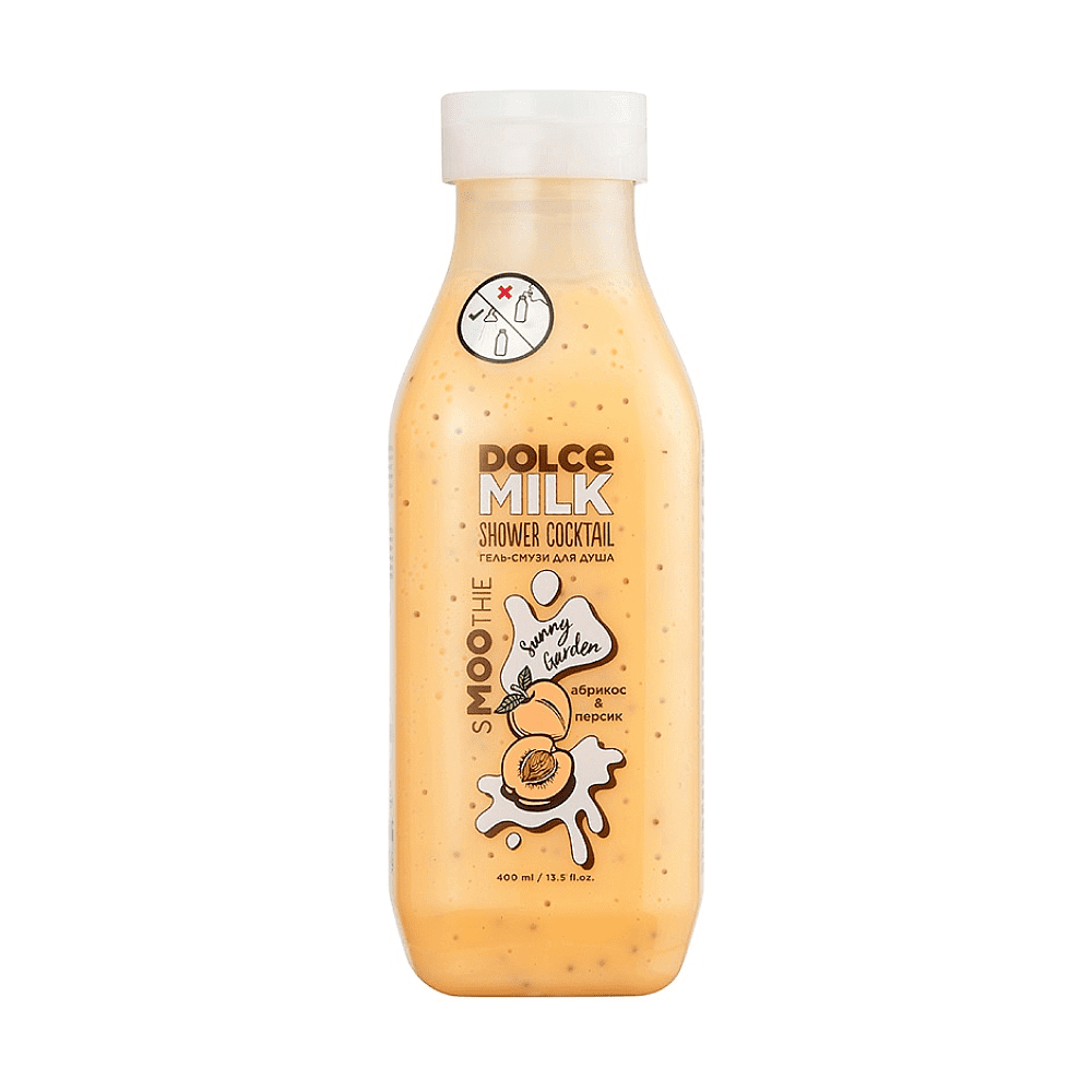 Гель-смузи для душа "DOLCE MILK", 400 мл, абрикос и персик