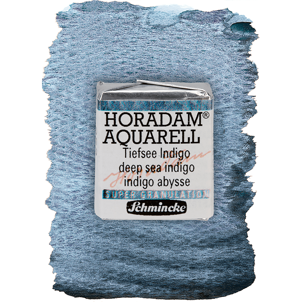 Краски акварельные "Schmincke Horadam", 952 индиго deep sea, полукювета