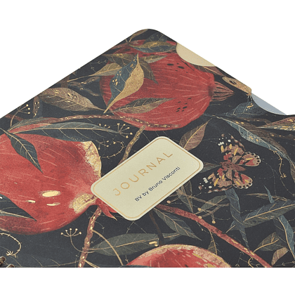 Книга записная "Flora. Гранат", В5, 120 листов, клетка, линейка, точка, черный, красный - 4