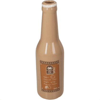 Ваза "Soda Bottle Palma Fine", фаянс, коричневый - 2