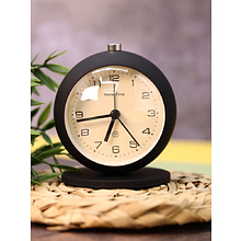 Часы-будильник настольные "Clock UFO", черный 