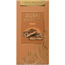 Шоколад молочный "Dubai Pecan", 180 гр, с начинкой