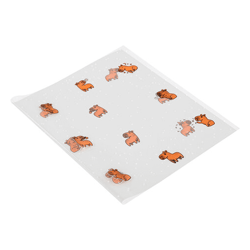 Обложка для тетрадей "CAPYBARAS", А5, 21х35 см., 10 штук, 110 мкм., прозрачный - 3