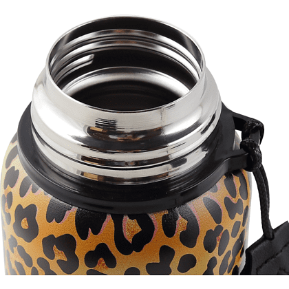 Термос "Леопард", 600 мл, желтый, черный - 4