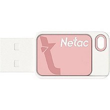 Карта памяти Netac USB Flash 2.0 16 Gb UA31, пластик, розовый
