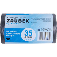 Мешки для мусора ПНД "Zaubex", 6 мкм, 35 л, 50 шт/рулон