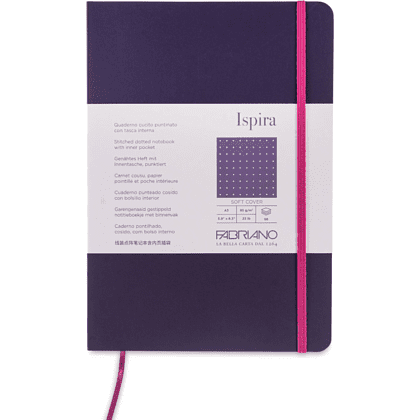 Блокнот "Fabriano. Ispiria", A5, 96 листов, точка, фиолетовый