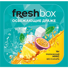Драже освежающее "FRESHBOX", 16 г, без сахара, со вкусом тропический микс