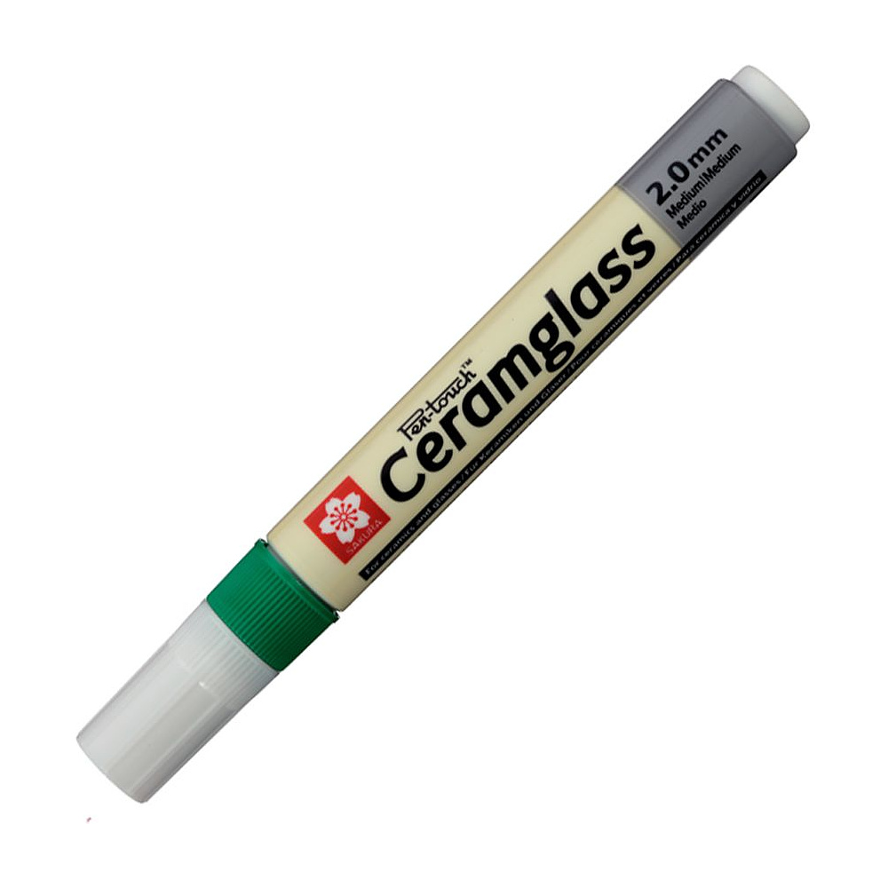 Маркер для стекла и керамики "Pen-Touch CeramGlass" Medium, 2 мм, зеленый