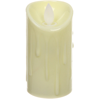 Свеча декоративная "Свеча - Капли воска", 50x90 мм, с подсветкой