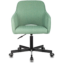 Кресло для персонала Бюрократ "CH-380M", металл, ткань, зеленый