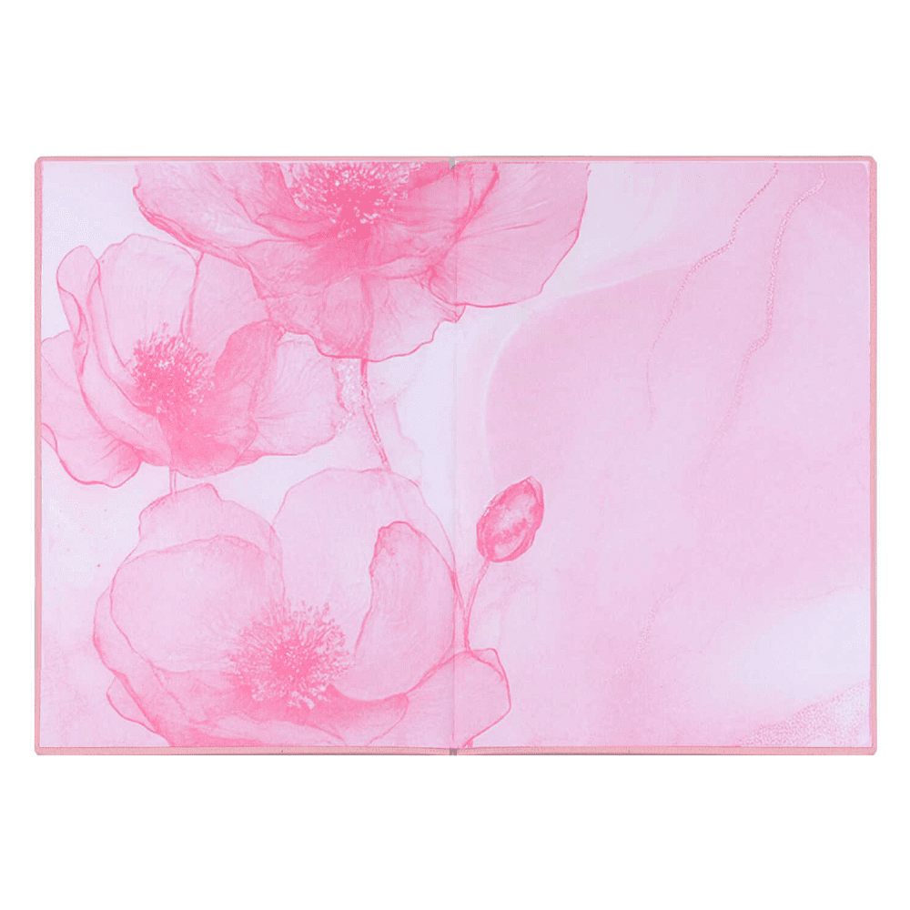 Ежедневник датированный "Розовые маки", А6, 353 страницы, розовый, 2026 - 4