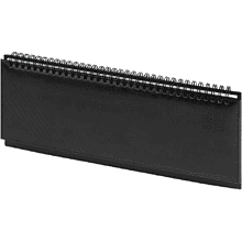 Планинг датированный "Сафир", 310х130 мм, 64 листа, черный, 2026