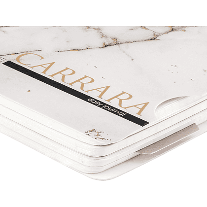 Книга записная "Carrarra", A5, 200 листов, клетка, линейка, точка, белый - 3