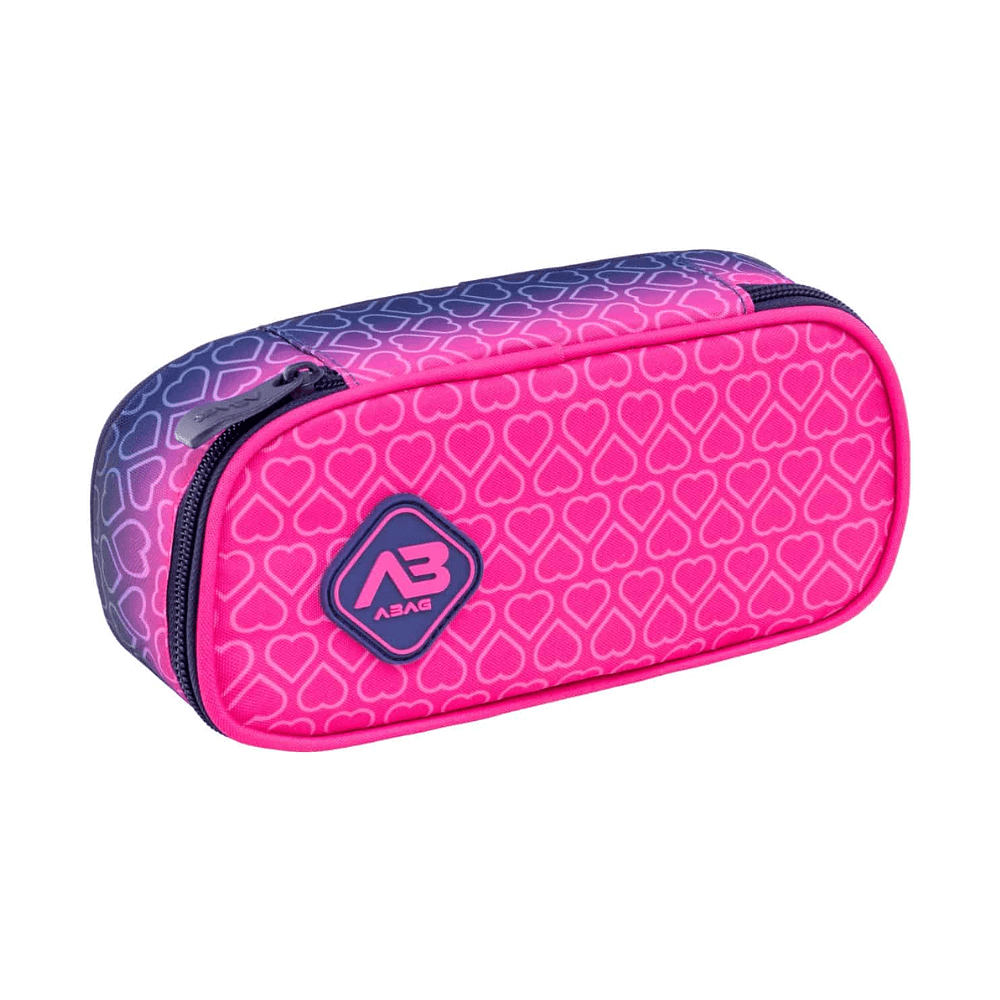 Пенал "Hexagon Pink Ombre", 1 отделение, розовый