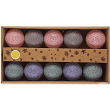 Гирлянда электрическая LED "Нить" с насадками "Шар", 2 м, тепло-белый