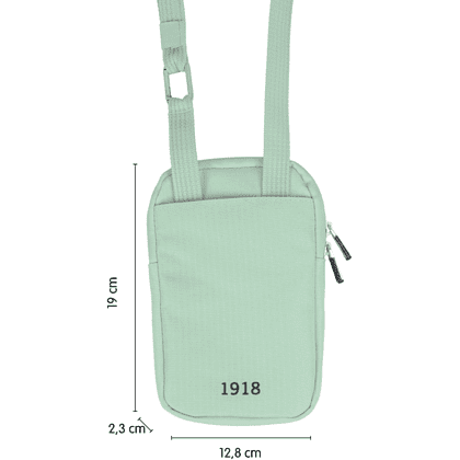 Сумка через плечо "430 SINCE 1918", 19х12.8х2.3 см, зеленый - 2