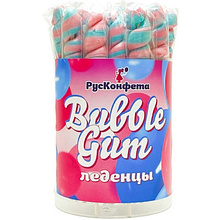 Карамель леденцовая "Bubble Gum", на палочке, со вкусом бабл гам, 25 шт x 20 гр