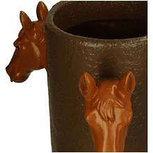 Ваза "Horse", полирезина, коричневый