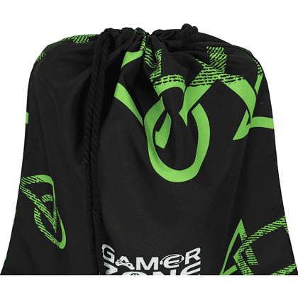 Мешок для обуви "Gamer zone", черный, зеленый - 3