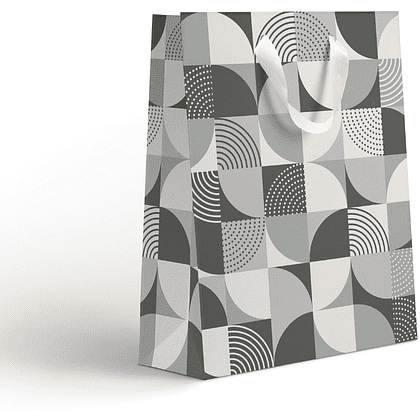 Пакет бумажный подарочный "Country M", 18х22.7х10 см, ассорти