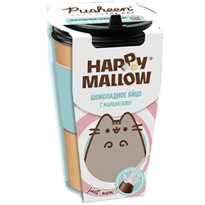 Яйцо шоколадное "PUSHEEN Happy Mallow", 70 г, с маршмеллоу