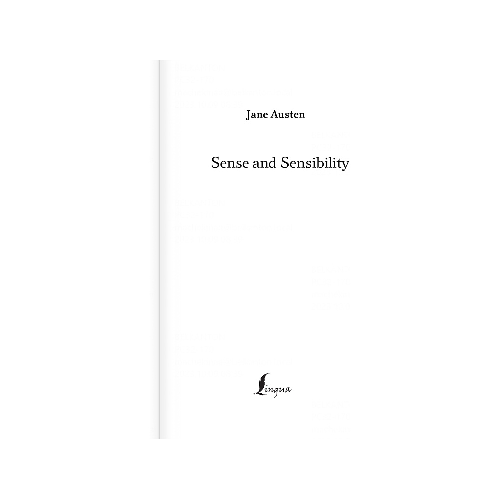 Книга на английском языке "Sense and Sensibility", Остин Дж.  - 4