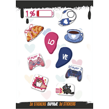 Набор наклеек объемных "Парные", А6, 1 лист, 10 шт