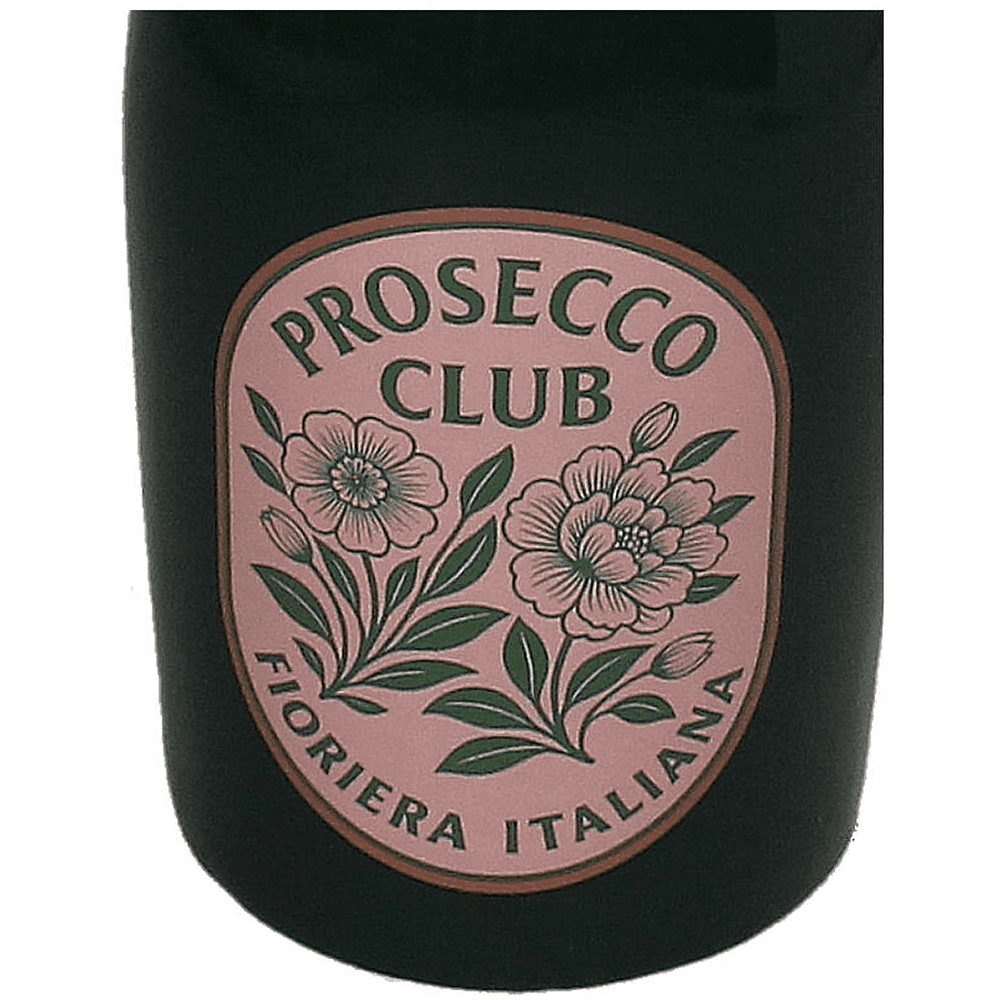 Ваза керамическая "Prosecco Bottle", 9.8х9.8х21 см, темно-зеленый, розовый - 3