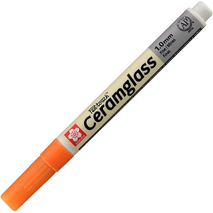 Маркер для стекла и керамики "Pen-Touch CeramGlass" Fine, 1 мм, оранжевый