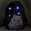 Рюкзак школьный "COMFORT Light Dream cat", черный - 2