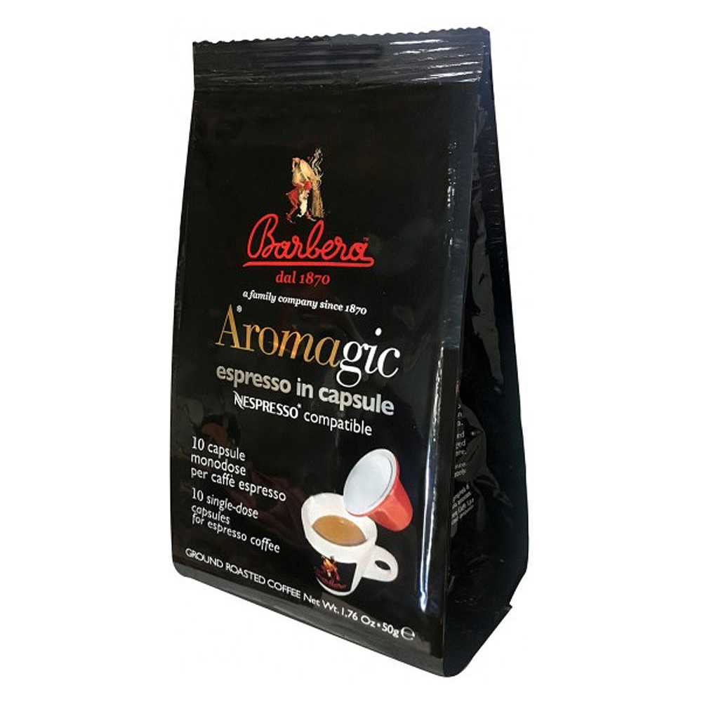 Капсулы для кофе-машин "BARBERA Aromagic" Nespresso NC, 10 порций
