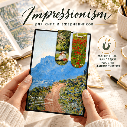 Открытка дизайнерская "Impressionism" с магнитными закладками (2 шт.)  - 3