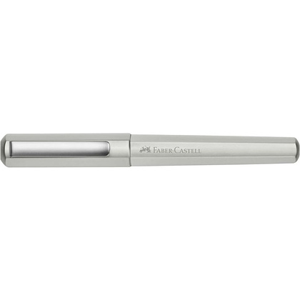 Ручка перьевая "Hexo Silver", F, матовый серебристый, патрон черный - 4
